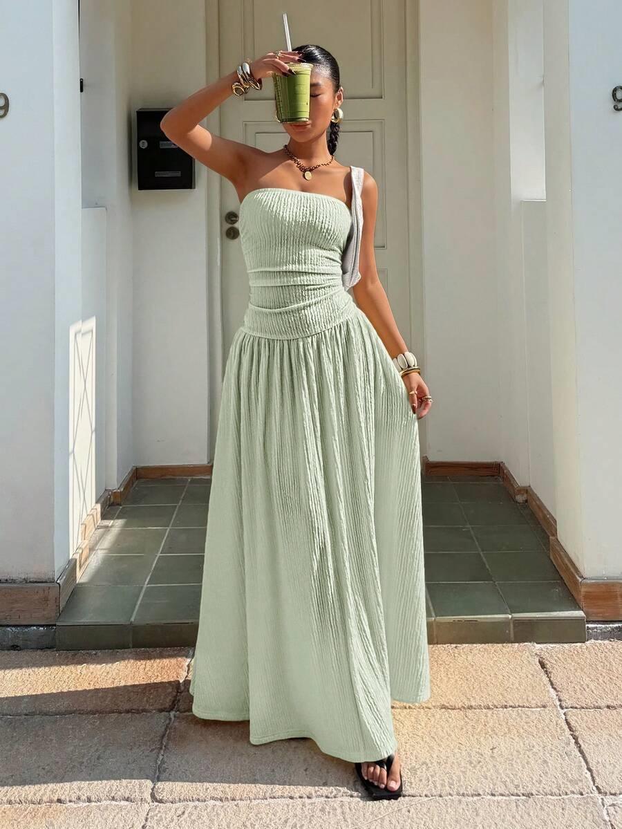 Longue Robe Bustier Élégante