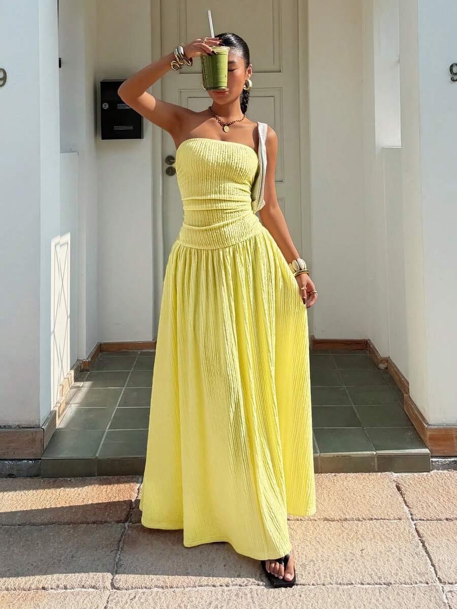 Longue Robe Bustier Élégante