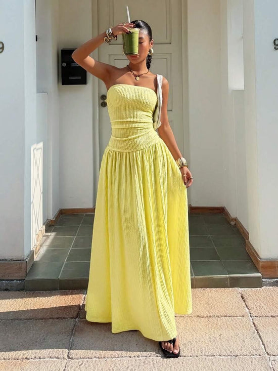 Longue Robe Bustier Élégante