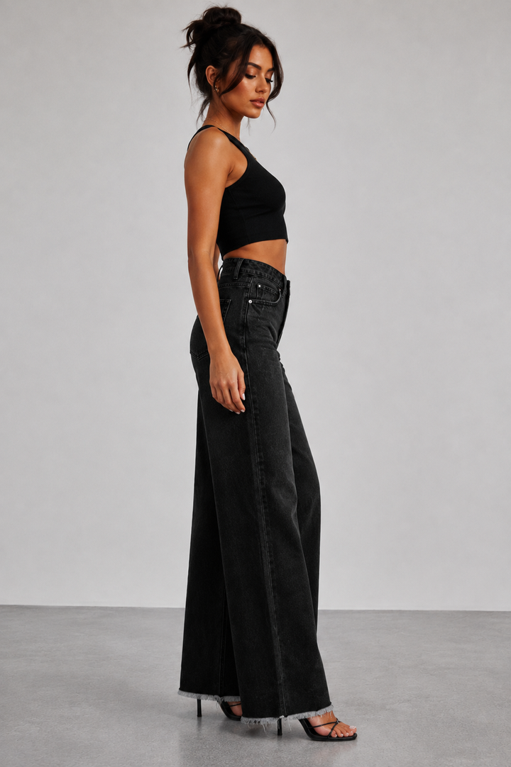 Sculpt Wide-Leg Jeans