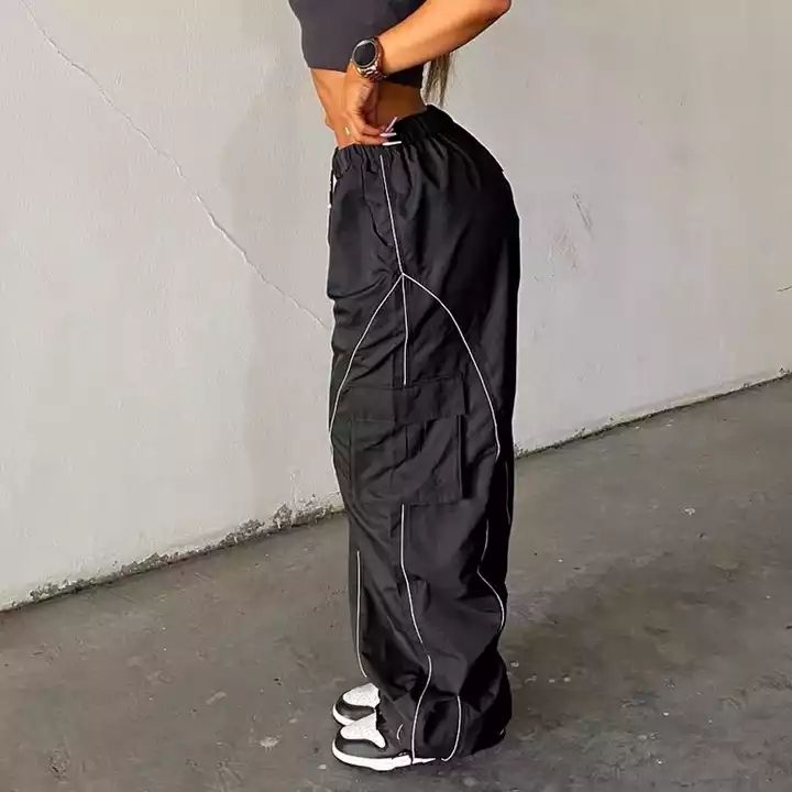 Women's Streetwear Wide-Leg Cargo Pants
